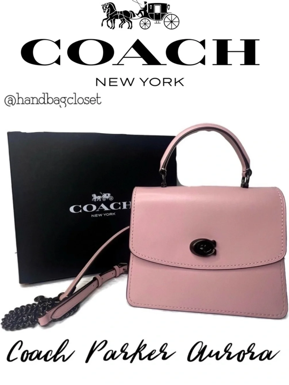 Coach Parker Top Handle Pewter/Aurora 52664